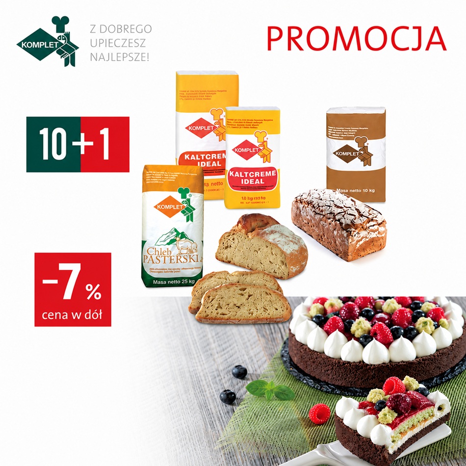 Letnia promocja KOMPLET – więcej korzyści dla piekarni i cukierni